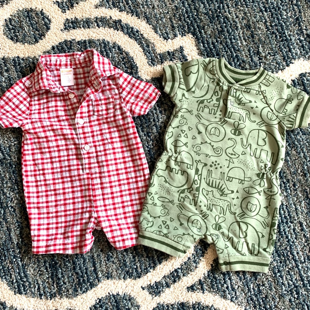 Like new Gymboree Cat & Jack Romper 3 months